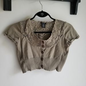 👚CALVIN KLEIN CROPPED CARDIGAN.